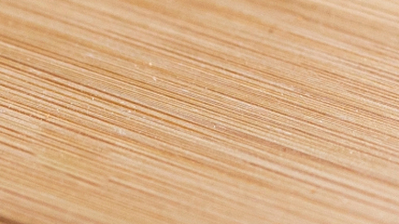 Dried out wood grain up close