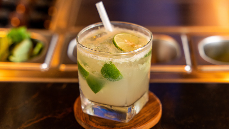 ABV-free cocktail on a table