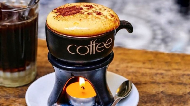 Egg coffee
