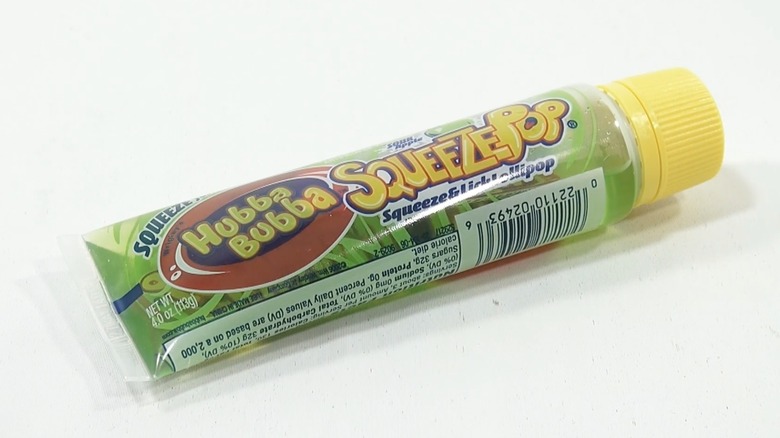 A tube of Hubba Bubba Squeeze Pop
