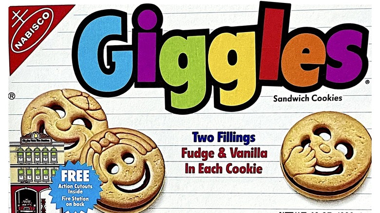 A box of Nabisco Giggles Cookies