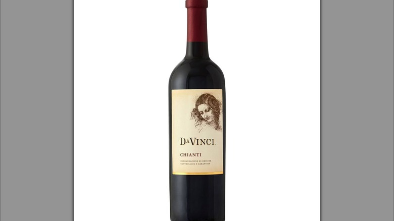A bottle of DaVinci Chianti