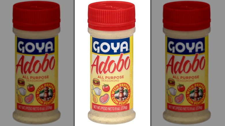A jar of Goya Adobo Seasoning