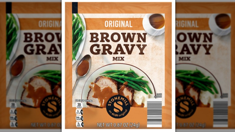 A packet of Stonemill Brown Gravy Mix