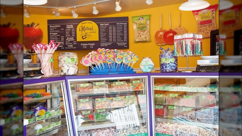 The interior of Marini's Candies