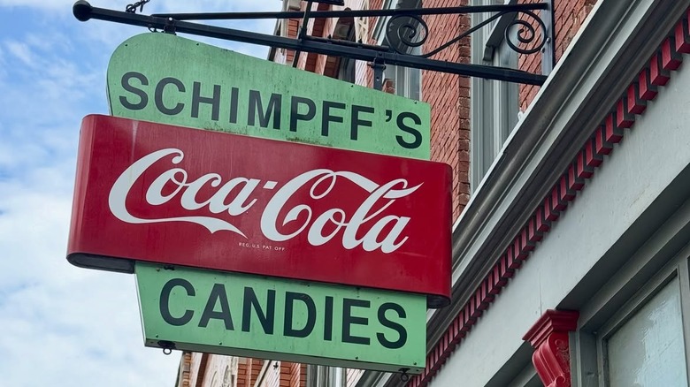 The exterior of Schimpff's Confectionery