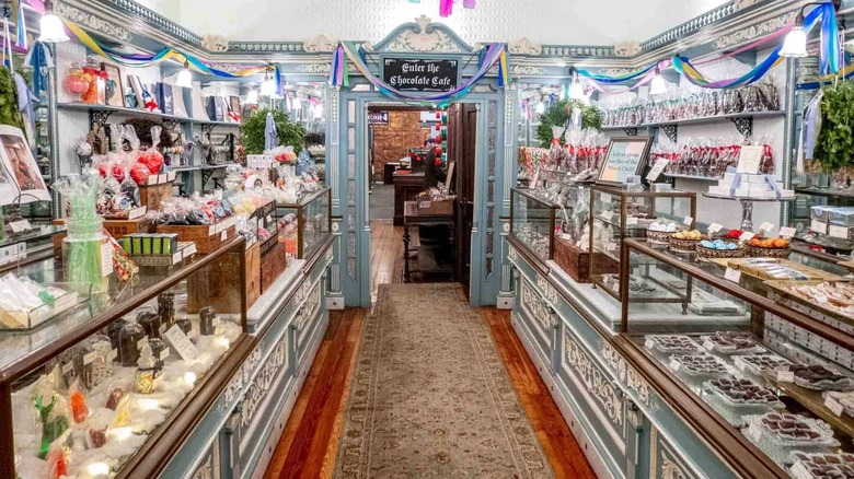 The interior of Shane Confectionery