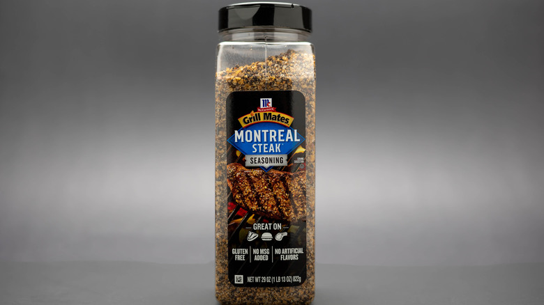 Montreal seasoning in a container
