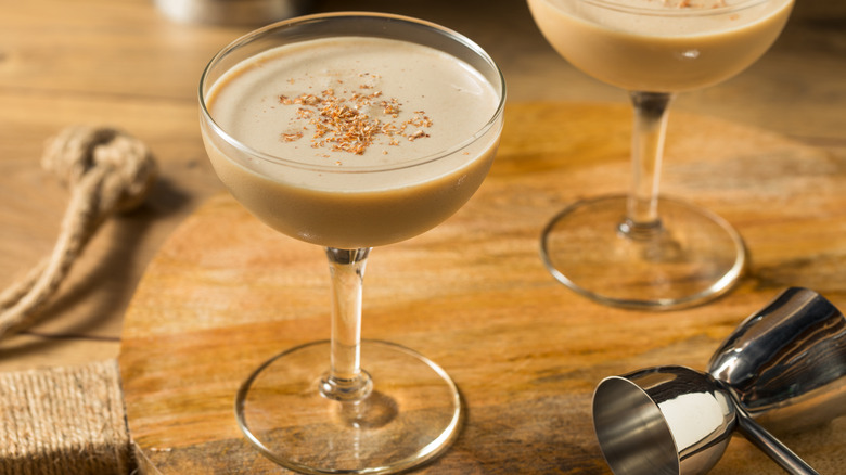 Brandy Alexander cocktail in a glass