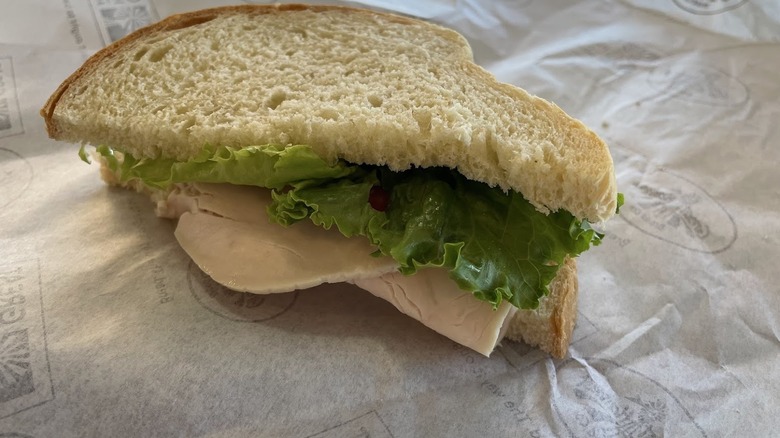 A sandwich from Great Harvest