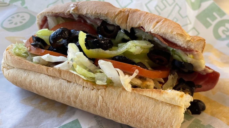 A sandwich from Subway
