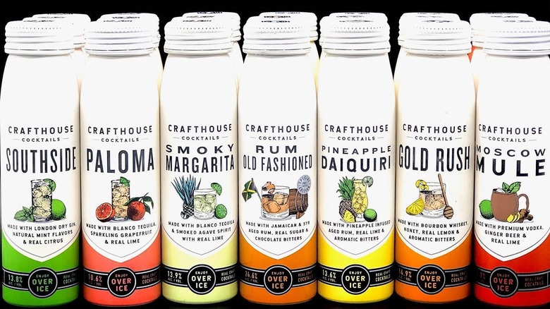 A lineup of Crafthouse Cocktails