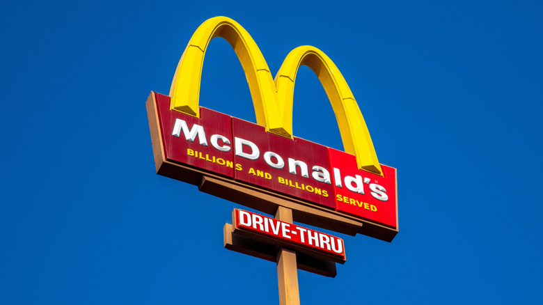 McDonald's golden arches sign