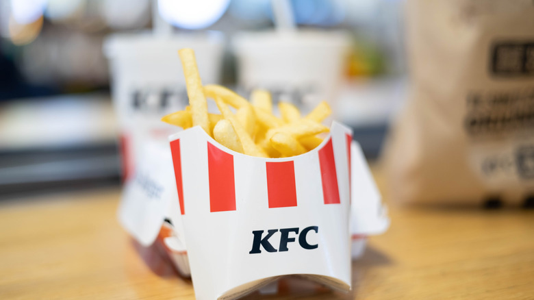 Close up of KFC fries