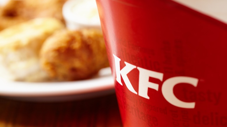 KFC bucket and chicken