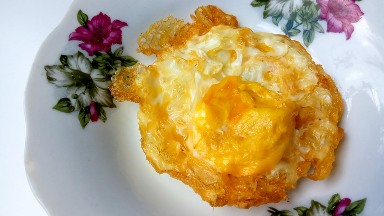 An overcooked egg