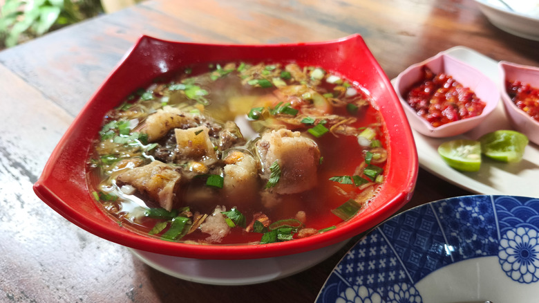 Bowl of oxtail soup