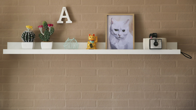 Currated kitchen shelf