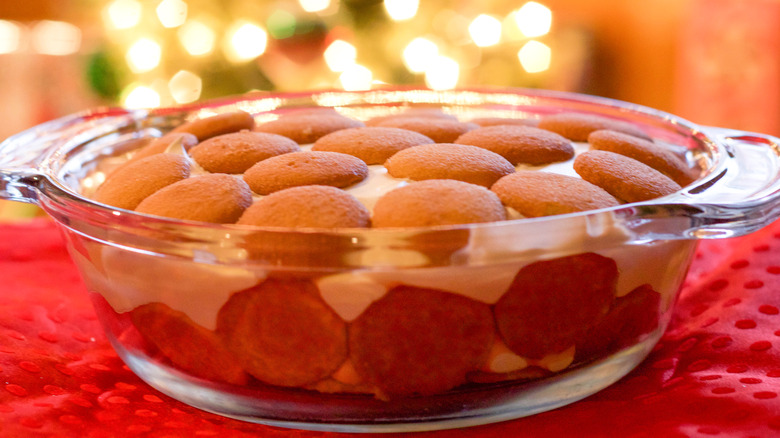 A dish of Banana Pudding.