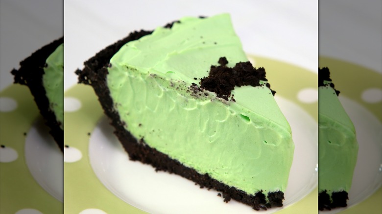 A slice of grasshopper pie