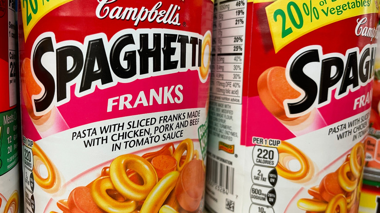 Campbell's SpaghettiOs Franks can