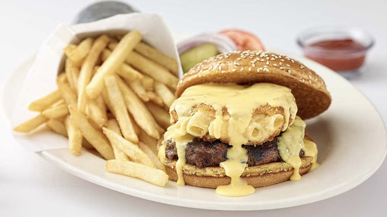 Macaroni and Cheese Burger in The Cheesecake Factory