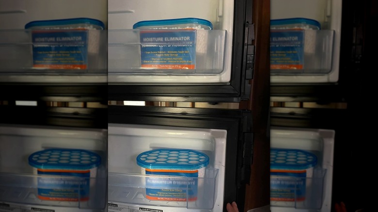 Moisture Elimination containers in fridge