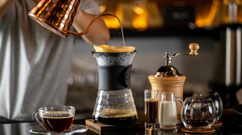 Pour over coffee