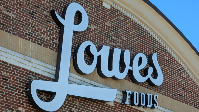 Lowes signage on a brick wall