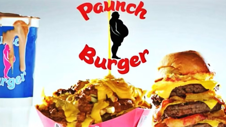 Paunch Burger ad from Parks and Recreation