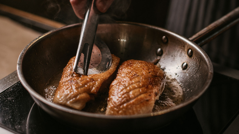 Cooking duck for duck fat