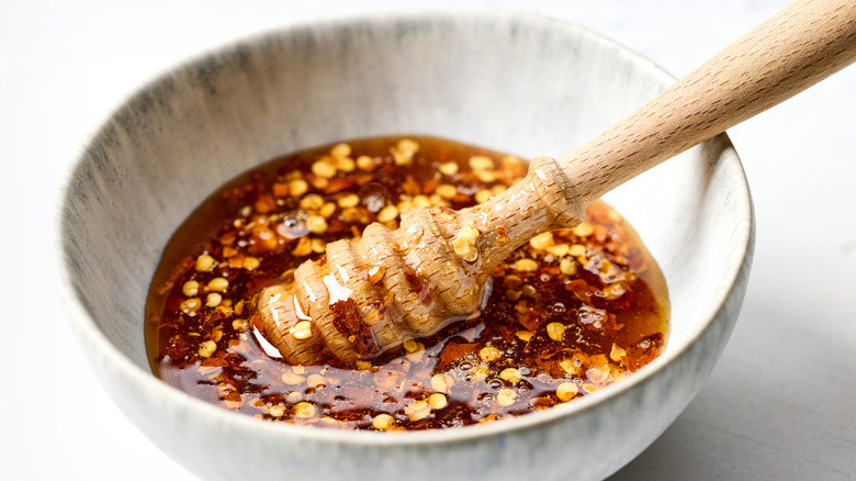 Bowl of hot honey