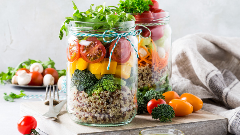 2 jars of quinoa salad
