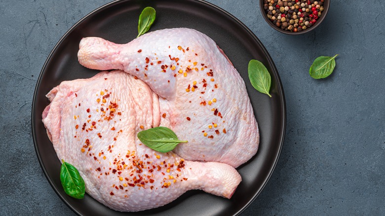 Chicken thighs with spices