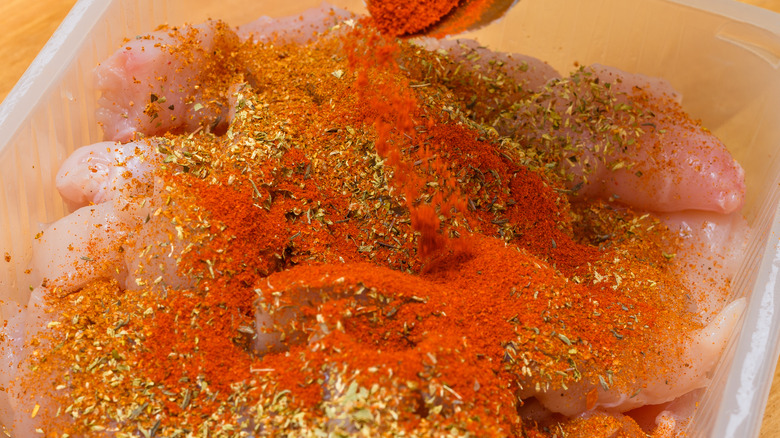Chicken with spice rub