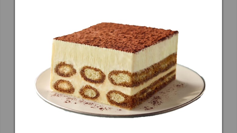 Slice of Member's Mark Tiramisu Cake
