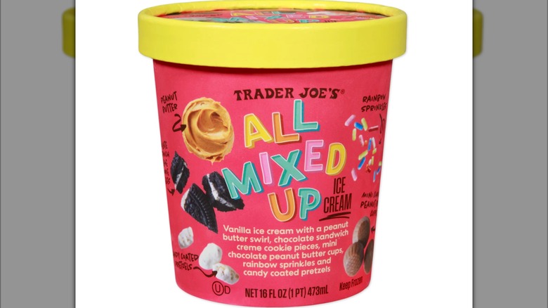 Trader Joe's All Mixed Up Ice Cream pint