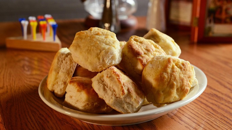 pile of biscuits on plate