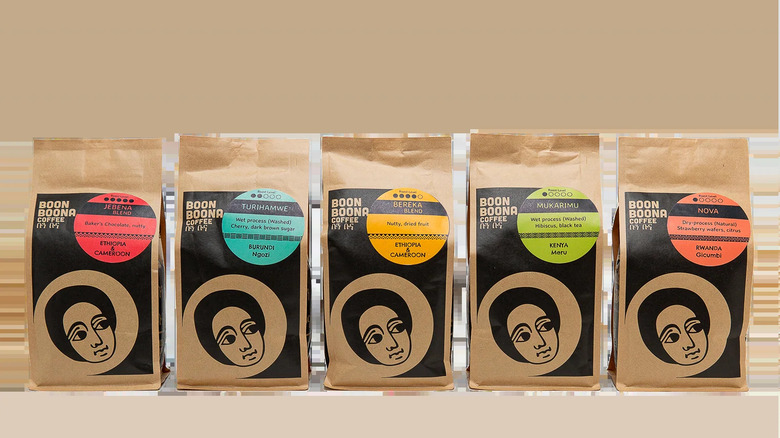 Five bags of Boon Boona coffee