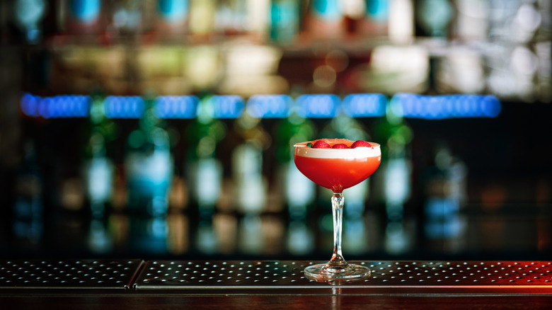 A Twelve Mile Limit cocktail on a bar