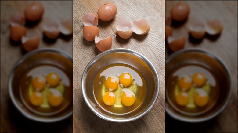 Eggs in a bowl