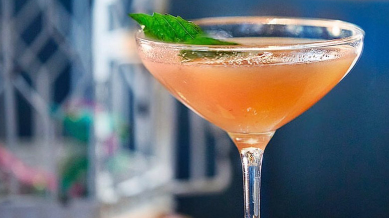 A refreshing cocktail at the Mockingbird