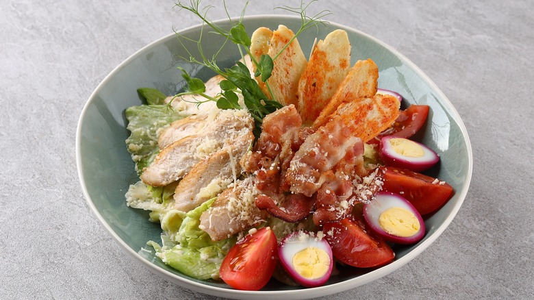 Caesar Salad with toppings
