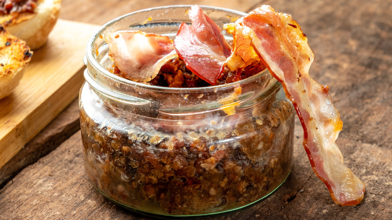 Jar of bacon jam