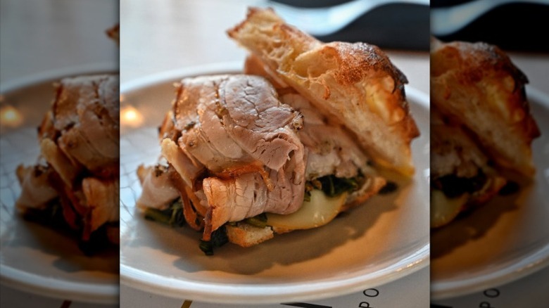 A porchetta di Arricia sandwich