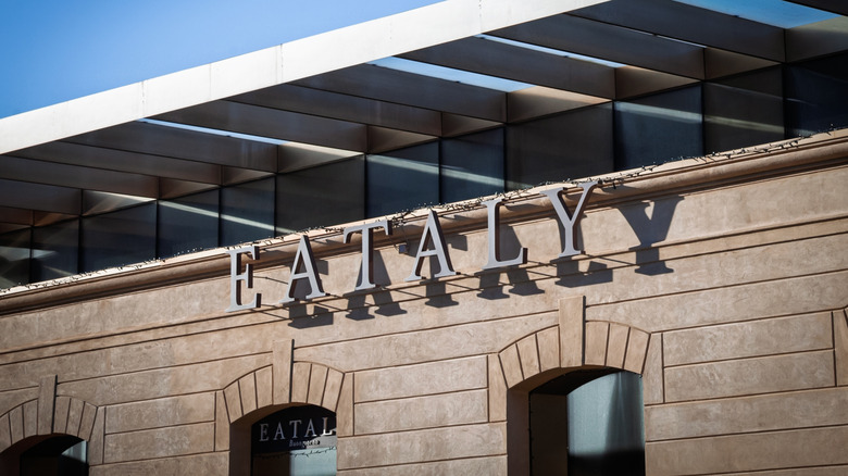 Eataly sign on outside building