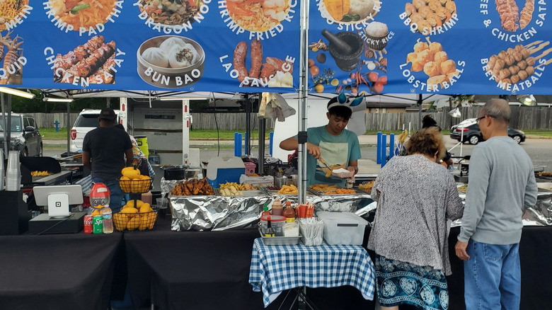 food stand at Asian Night Market