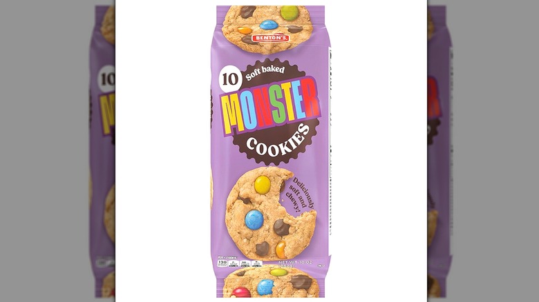 A package of Benton's Soft Baked Monster Cookies