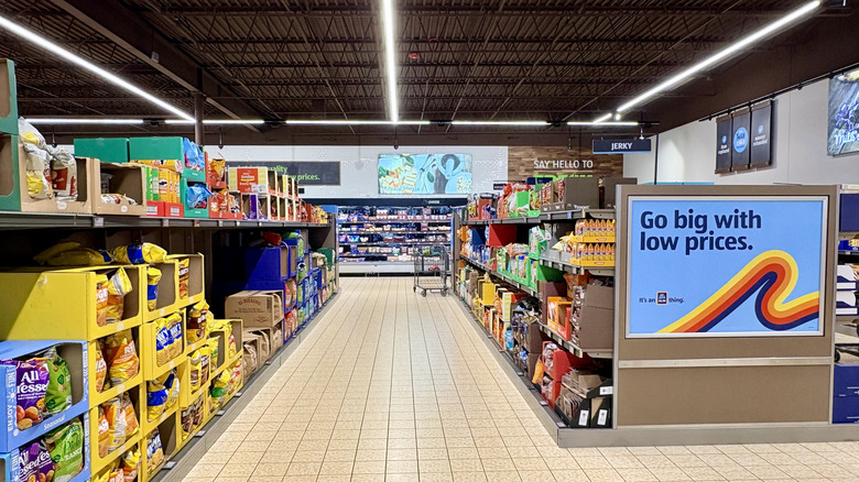 Interior of Aldi