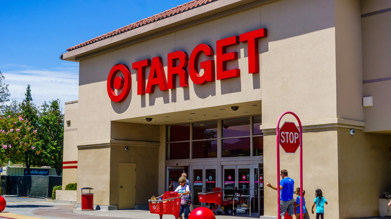 The exterior of a Target store